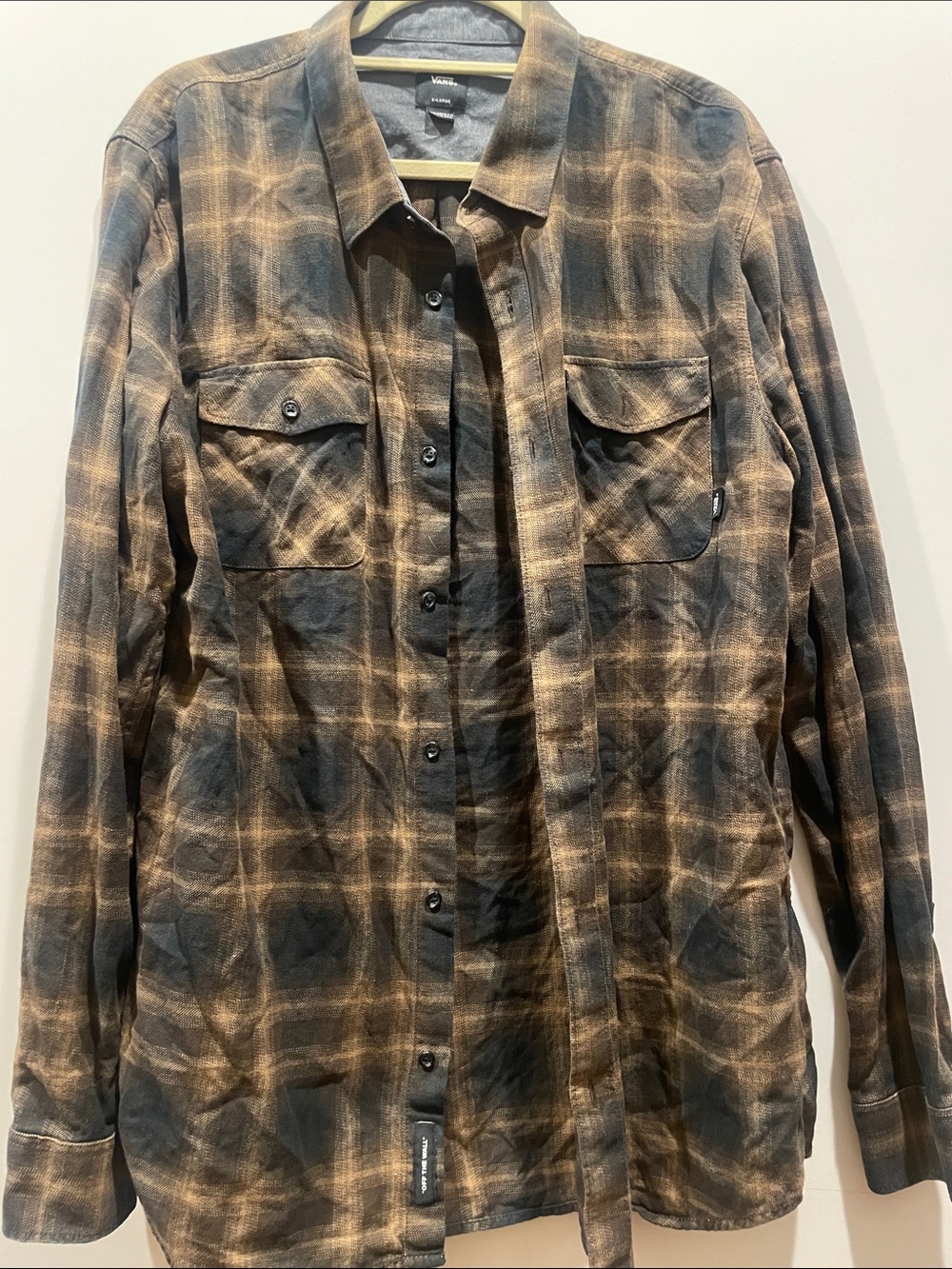 Vans Brown & Black Plaid Shirt Jacket